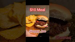 Homemade Sloppy Joe easy recipe  under $10 meal #shorts #food #recipe #viralvideo
