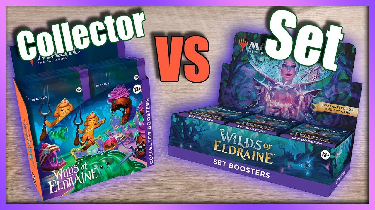 Which has more Rares/Mythics ??? Collector VS Set Booster Box #wildsofeldraine #magicthegathering Which has more Rares/Mythics ??? Collector VS Set Booster Box #wildsofeldraine #magicthegathering