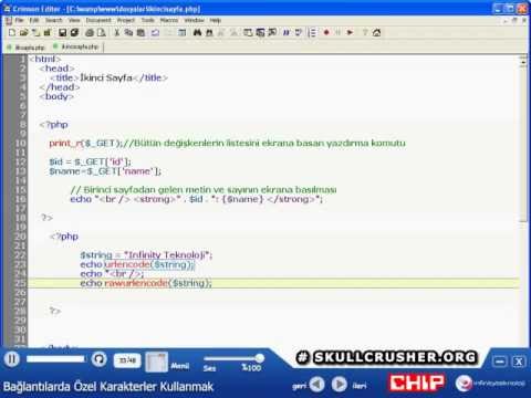 CHIP PHP # 33 - Bağlantılarda Özel Karakterler Kullanmak