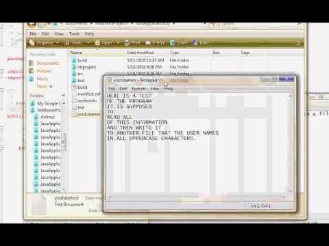 [Java programming] How to read from a file and write to another - YouTube