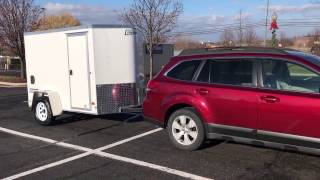 Our New Haulmark Passport 5' x 8' Trailer  Towing us to retirement