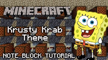 Krusty Krab Theme - Minecraft Note Block Tutorial (Spongebob)