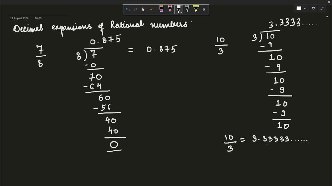 Class 9 Number Systems : Terminating and Non Terminating Rational ...