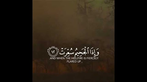ارح مسمعك قليلا ||القارئ أحمد خضر ||وَإِذَا الصُّحُفُ نُشِرَت۝وَإِذَا السَّماءُ كُشِطَت