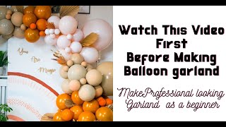 How to Make 5 Min Professional Balloon Garland