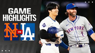 Mets vs. Dodgers Game Highlights (4\/19\/24) | MLB Highlights