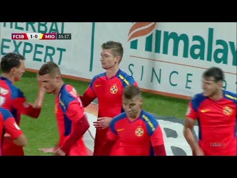 REZUMAT | FCSB - Mioveni 3-0. Tănase a revenit cu gol, show în mocirlă la Buzău