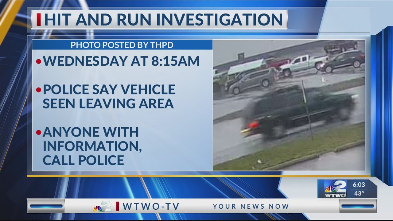 THPD searching for vehicle involved in hit and run - YouTube