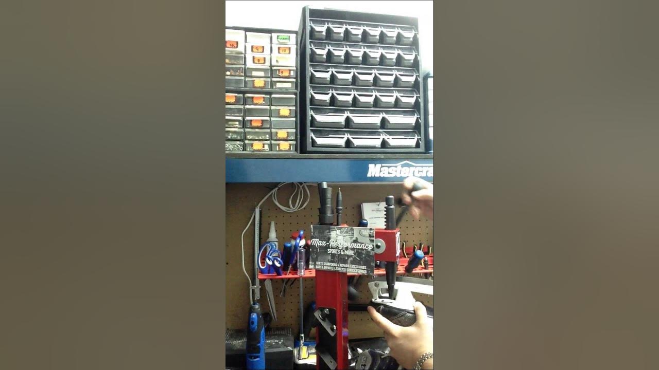 Hockey Skate Steel Rivet Removal Blademaster Riveting Machine YouTube