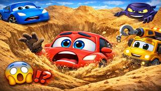 Car SINKS Into Deadly Sand Pit! Shocking Rescue Gone Wrong 😱 | 3D Animated Cars
