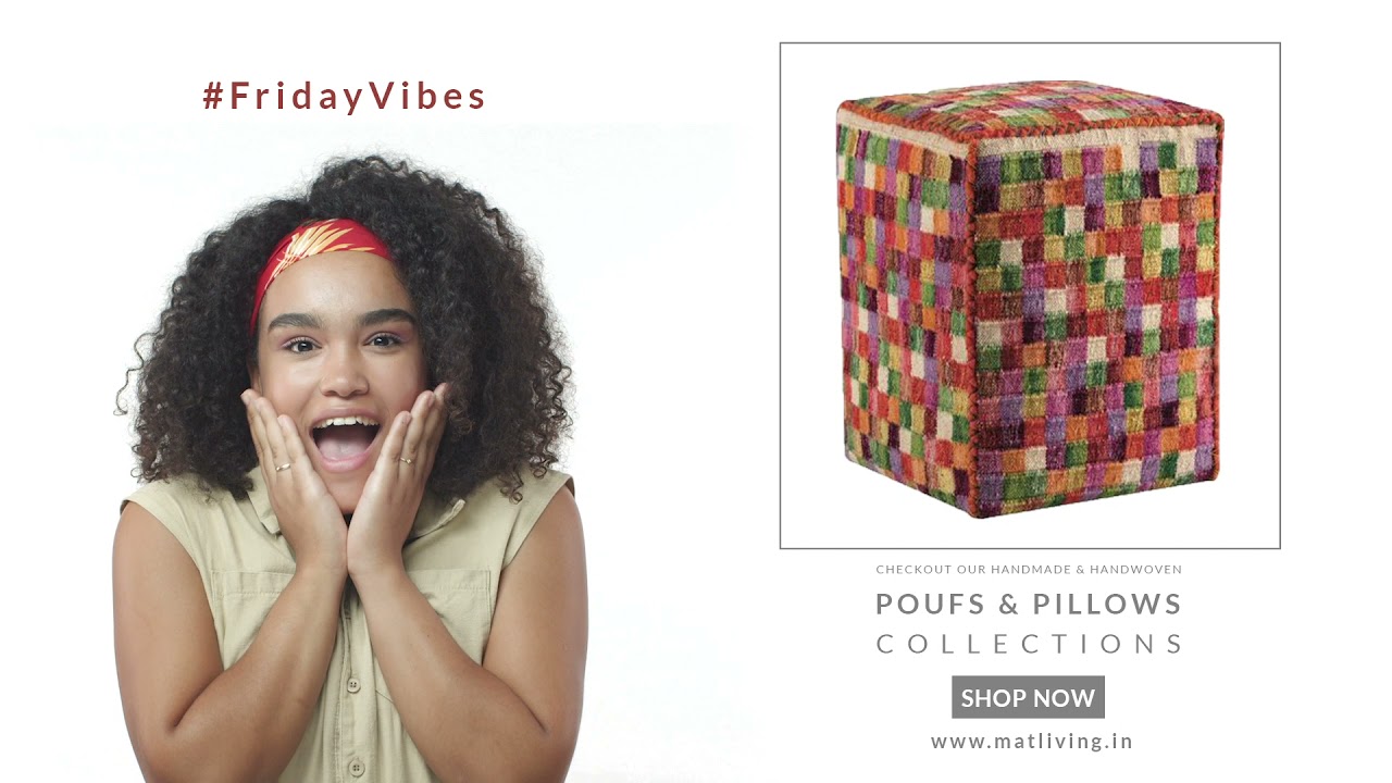 Blingy Decorative Handmade Poufs and Pillows