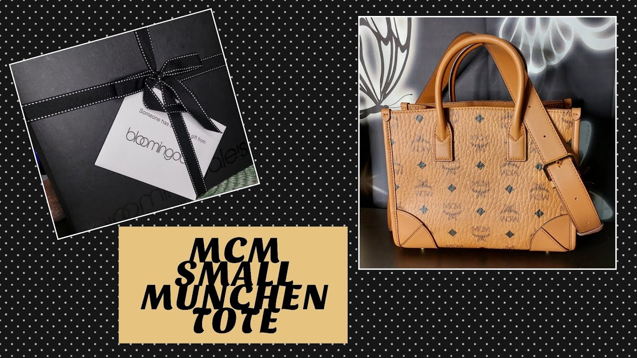 Mcm Munchen XL Monogram Tote Bag White