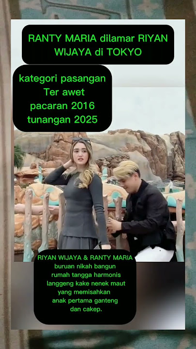 lamaran Ryan Wijaya Ama Ranty maria#rantymaria #ryan #vidioshort #viralshort #shots #artist #artis