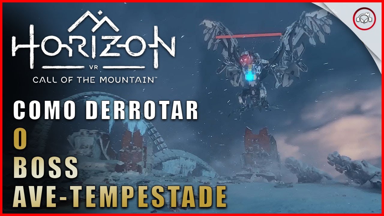 Miniatura do vídeo Horizon Call of the Mountain, Como derrotar o Boss Ave-Tempestade | super-Dica