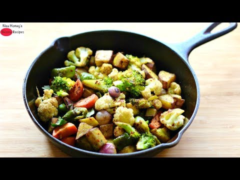 roasted-vegetable-recipe---how-to-roast-vegetables-in-a-cast-iron-pan---healthy-weight-loss-recipes