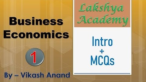 #1 Business Economics || Intro + MCQs || UGC-NET/JRF  PGT Teacher