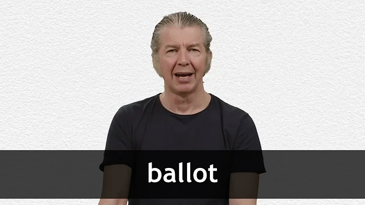 How to pronounce BALLOT in American English