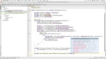 Encriptar Desencriptar datos en Android Studio