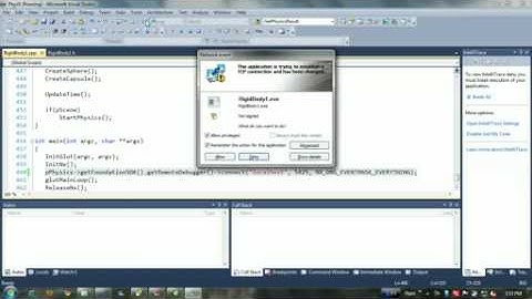 NVIDIA PhysX Visual Debugger Usage Demo