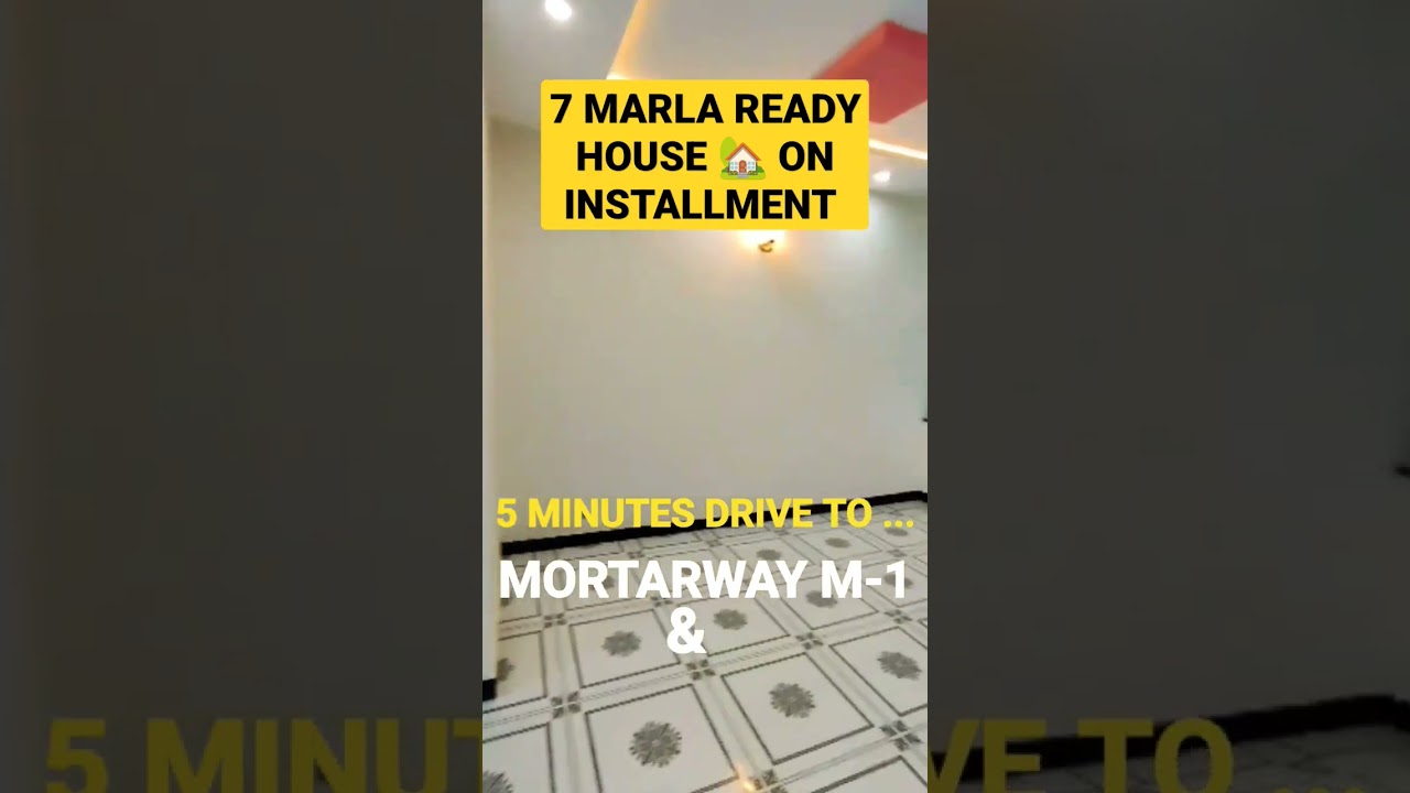 7 MARLA READY HOUSE 🏡ON INSTALLMENT ! 