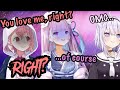 【ENG SUB】Sasaki threatens Aqua to say “I love you"(offline collab)
