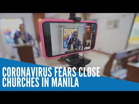 Coronavirus fears close churches in Manila