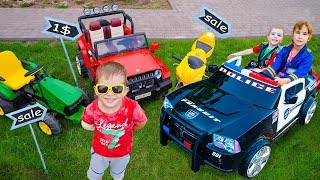 Артур и Мелисса играют в Магазин Машинок и Полицию Артур и Мелисса играют в Магазин Машинок и Полицию