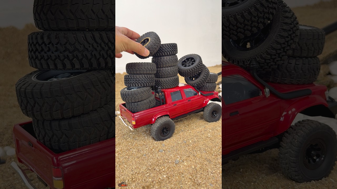 Off Road Tires Delivery Challenge | Toyota Hilux C64-1 WPL | 1/12 Scale 