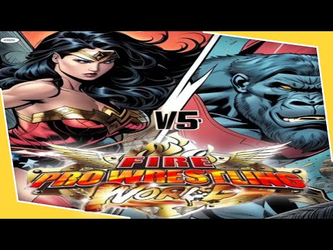 Wonder Woman vs. Gorilla Grodd! - Fire Pro Wrestling World: Mixed 1v1 Match @CeltSoul
