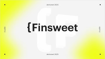 Finsweet Demoreel - Webflow Agency - november 2025