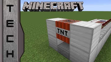 MINECRAFT TECH #1: How to Build a TNT Cannon (Simple)