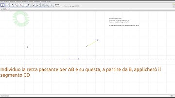 Somma di due segmenti - Costruzioni riga e compasso - Geogebra