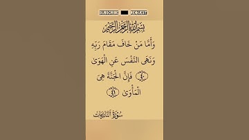 سورة النازعات بصوت مريح #الله #duet #الرحمن #اكسبلور