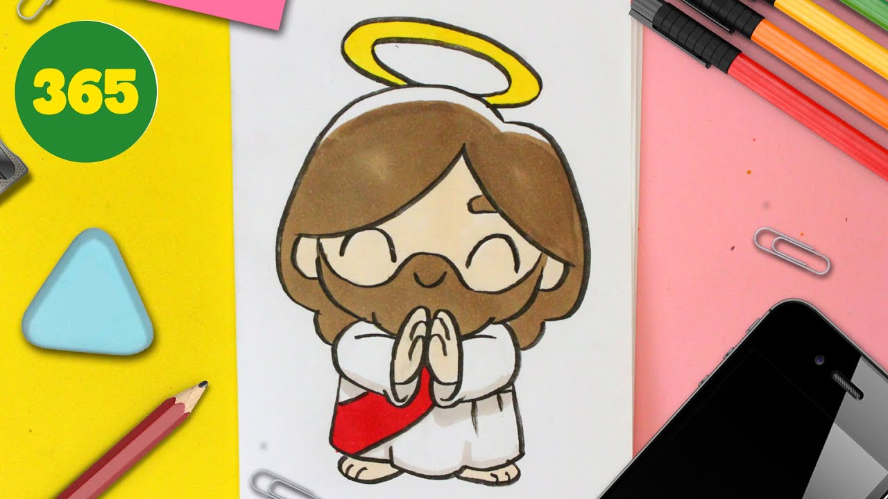 Como Desenhar um Jesus Fofo e Kawaii – Passo a Passo - YouTube