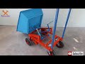 Homemade A Hydraulic Wheelbarrow For Workshop | Step by Step Implement