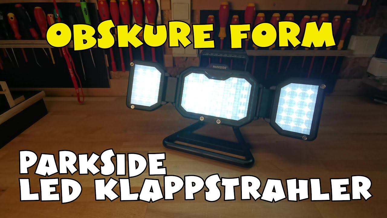 Höhepunkt der Popularität PARKSIDE® Klappstrahler PAS 2800 A1 YouTube - 2800 lm