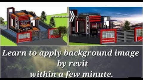 How to change or place background image in revit