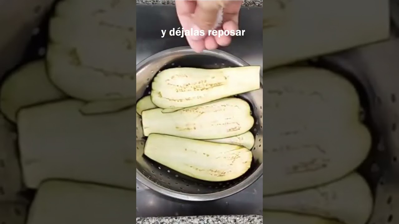 ¿Sabes como sacar el amargor de las berenjenas?