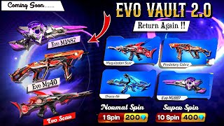 Next Evo Vault Event, Cobra Mp40 Return 🥳🤯| Free Fire New Event| Ff New Event |New Event Free Fire