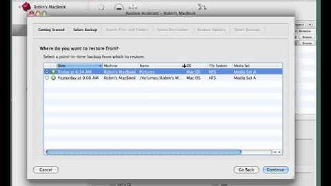 Mac #3 - Restoring files and folders with Retrospect (Français)