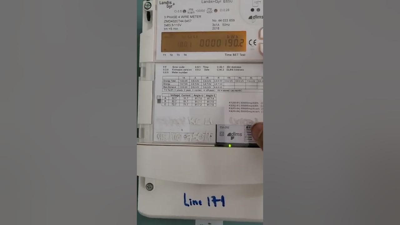 how to check kW and kVar in Landis+Gyr E650 Meter