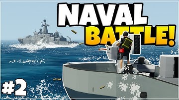 STRIJD TEGEN EEN ENORM OORLOGSSCHIP! - Hardcore WAR Career Stormworks - AFLEVERING 2