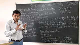 Course- Agro Meteorology,  Lecture  Topic - Weather forecasting,types of weather forecast & their us