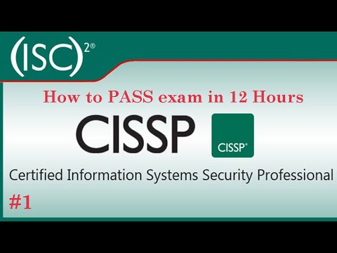 #1 How To PASS Exam Certified Information Systems Security Professional CISSP In 12 Hours | Part1