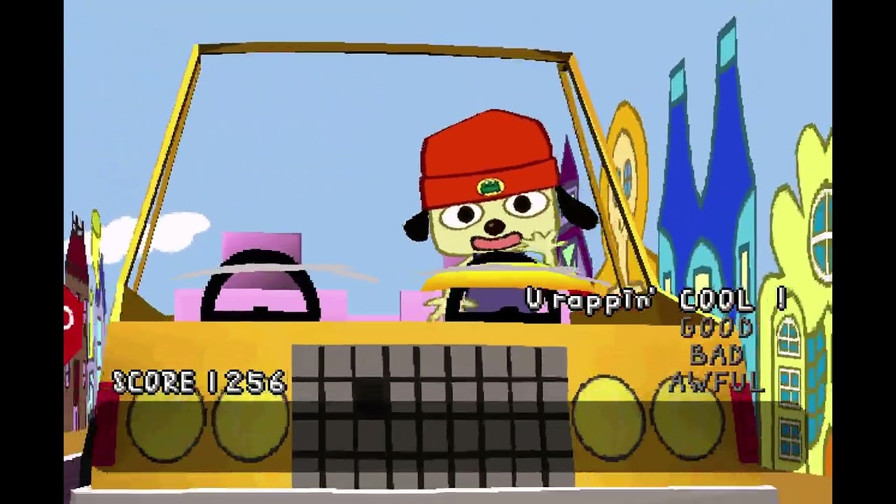 Parappa the Rapper Stage 2 Car Rap COOL MODE [FullScreen Version]