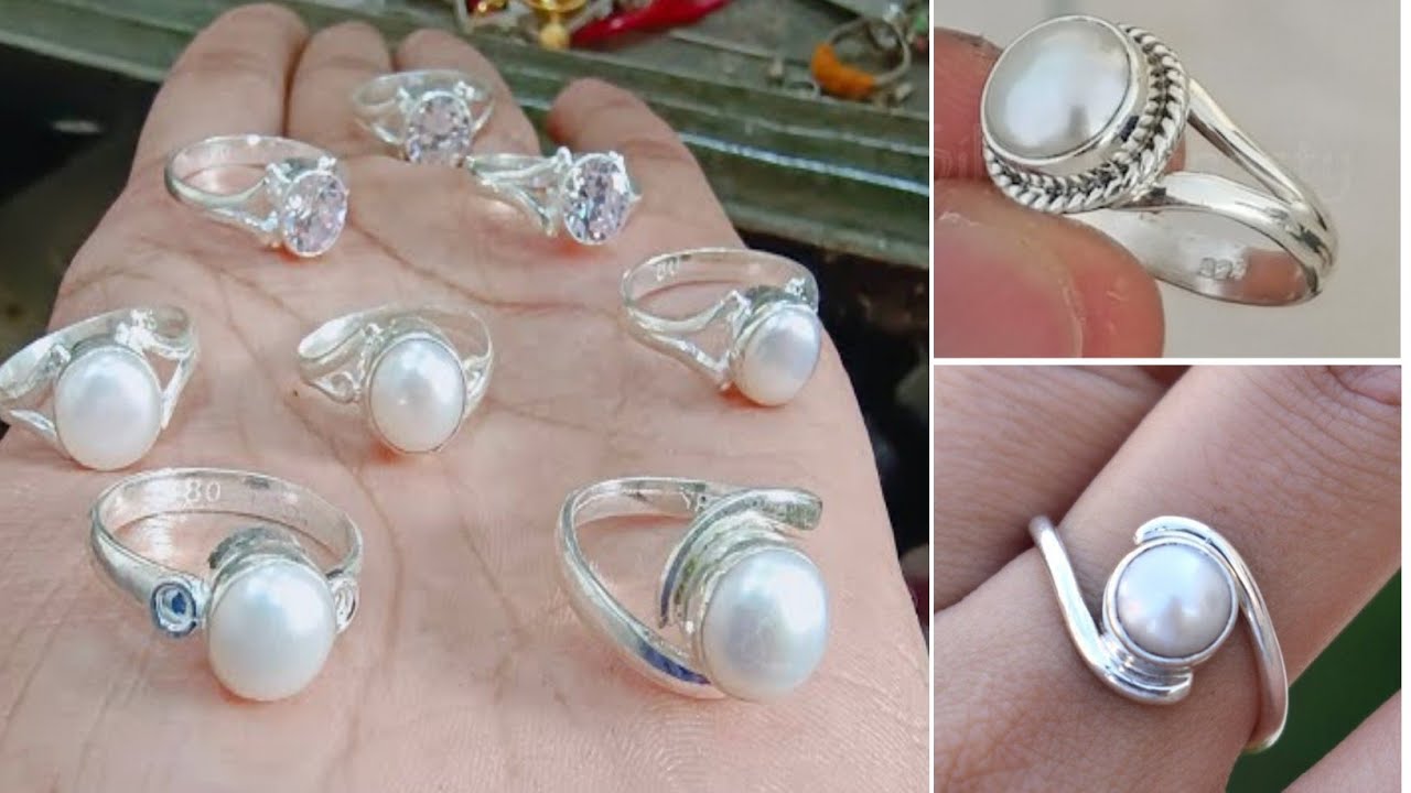 Retailer of 925 sterling silver pearl / moti ring for ladies | Jewelxy -  229990