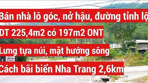 Bán nhà lô góc nở hậu, đã hoàn công, đường tỉnh lộ 3 Nha Trang| lưng tựa núi mặt hướng sông