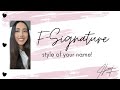 F - Signature | How to draw signature style of my name | Letter “F”