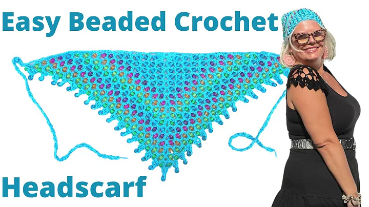 Learn to Crochet a Stunning Beaded Headscarf Shawl