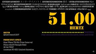 51 Hz 1 Hz Interval Sine Pure Tone Frequency 441000 Sample Stereo